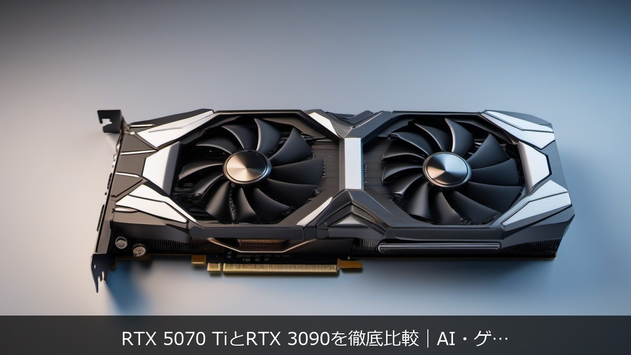 GPU・グラフィックボードに関する記事のアイキャッチ画像 - RTX 5070 TiとRTX 3090を徹底比較｜AI・ゲ