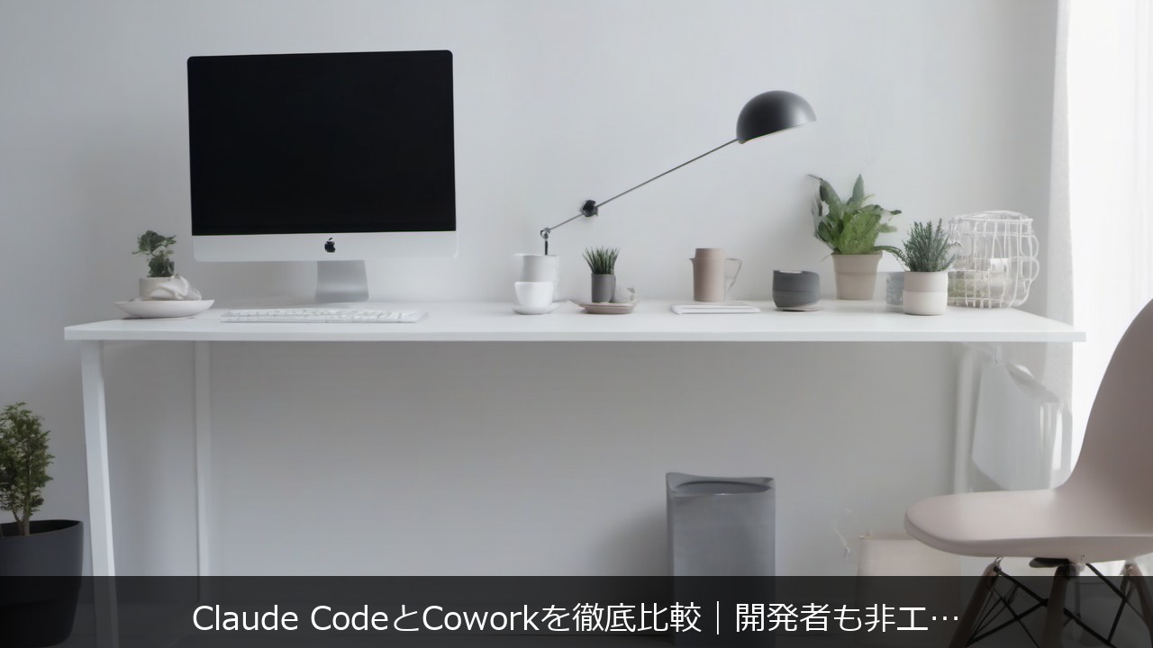 PC総合に関する記事のアイキャッチ画像 - Claude CodeとCoworkを徹底比較｜開発者も非エ