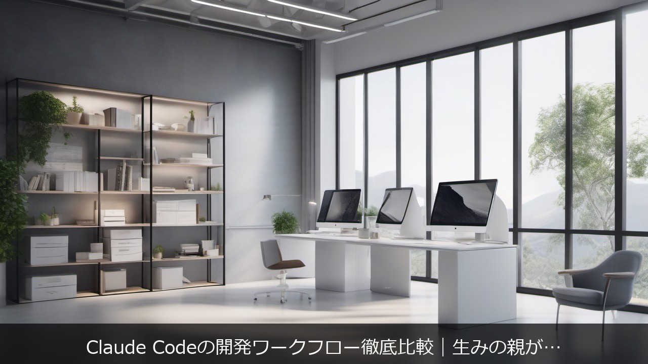 AI用PCに関する記事のアイキャッチ画像 - Claude Codeの開発ワークフロー徹底比較｜生みの親が