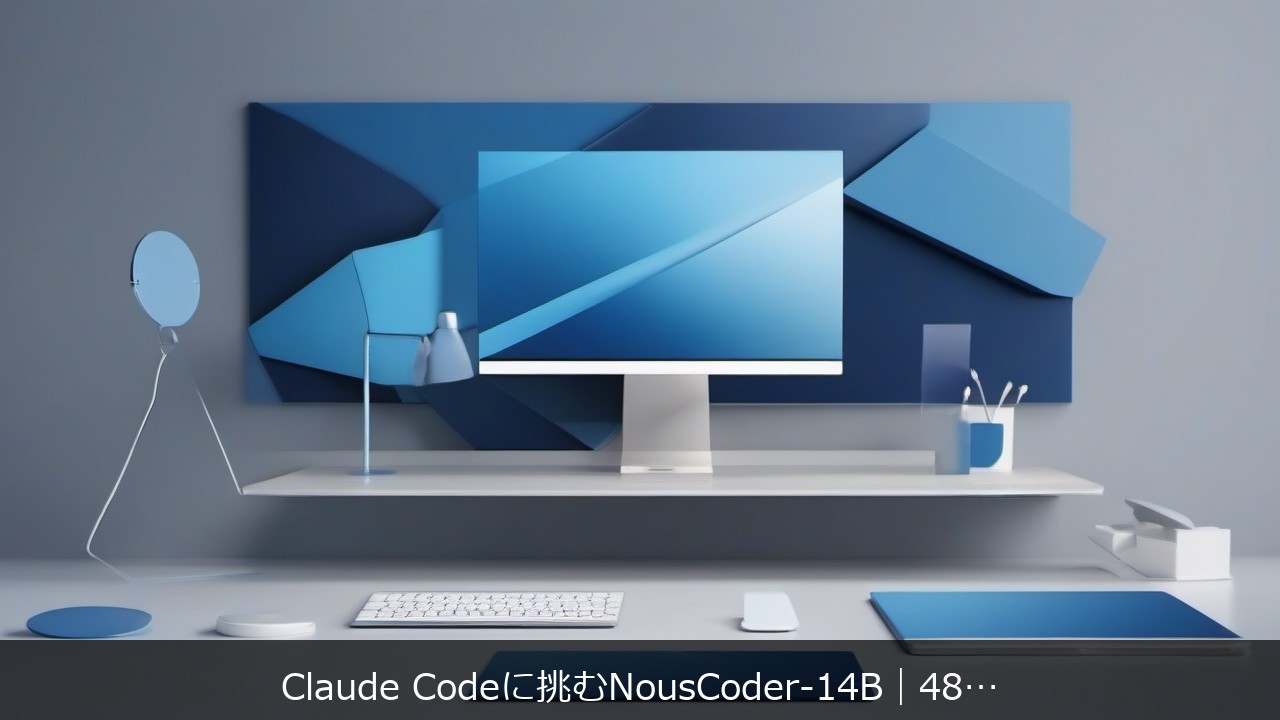 未分類に関する記事のアイキャッチ画像 - Claude Codeに挑むNousCoder-14B｜48