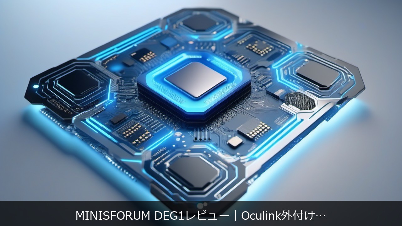 MINISFORUM DEG1レビュー｜Oculink外付けGPUドックをThunderbolt・他製品と徹底比較 アイキャッチ