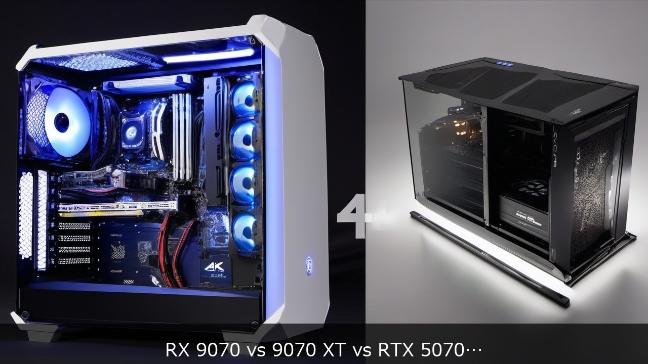RX 9070 vs 9070 XT vs RTX 5070｜AI×ゲーミングで選ぶ1440pベストGPU【2026年版 アイキャッチ