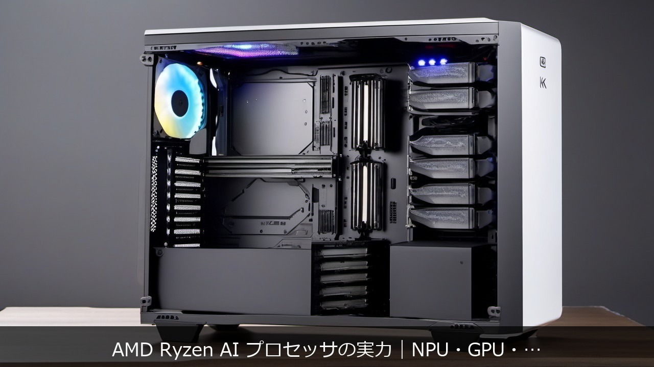 AMD Ryzen AI プロセッサの実力｜NPU・GPU・CPUの「適材適所」でノートPCのAI性能はどう変わるか [ アイキャッチ