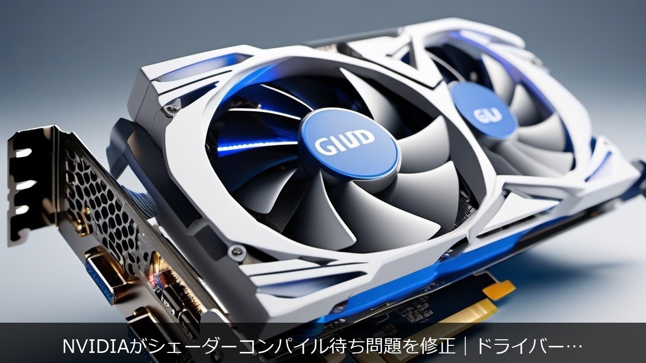 GPU・グラフィックボード：NVIDIAがシェーダーコンパイル待ち問題を修正｜ドライバー最適化がGPU性能を左右する理由 アイキャッチ