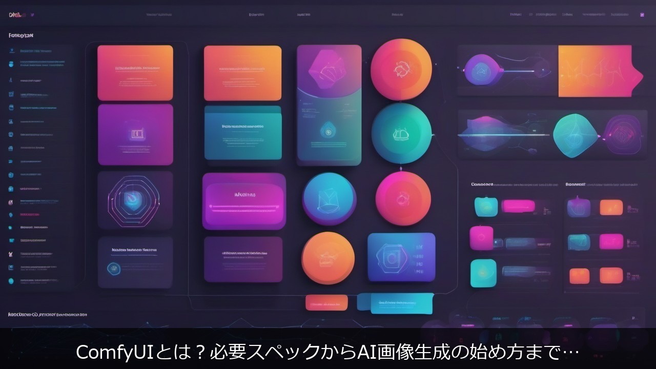 ComfyUIとは？必要スペックからAI画像生成の始め方まで初心者向けに解説 アイキャッチ
