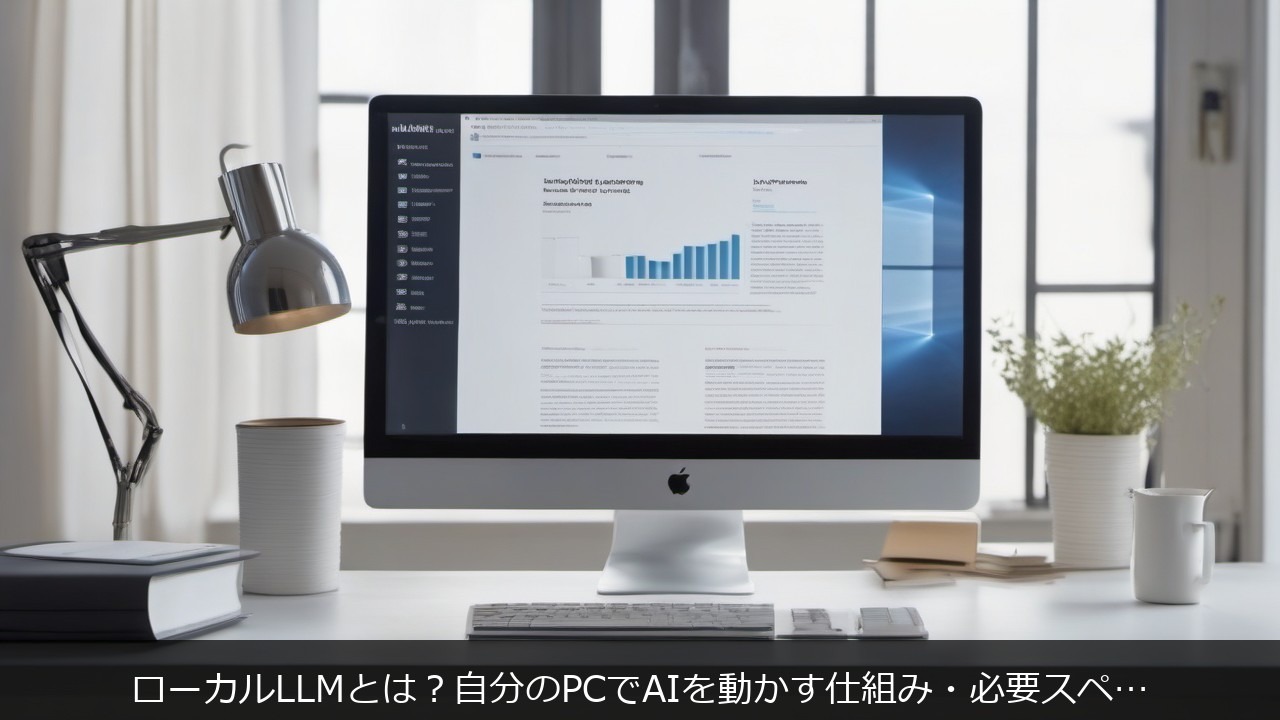 ローカルLLMとは？自分のPCでAIを動かす仕組み・必要スペック・始め方をわかりやすく解説 アイキャッチ