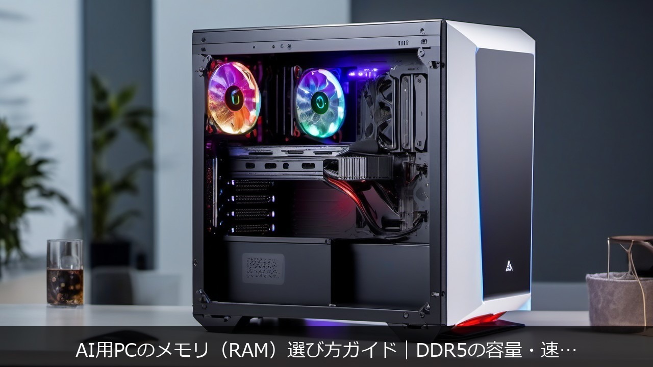 AI用PCのメモリ（RAM）選び方ガイド｜DDR5の容量・速度・デュアルチャネルを解説