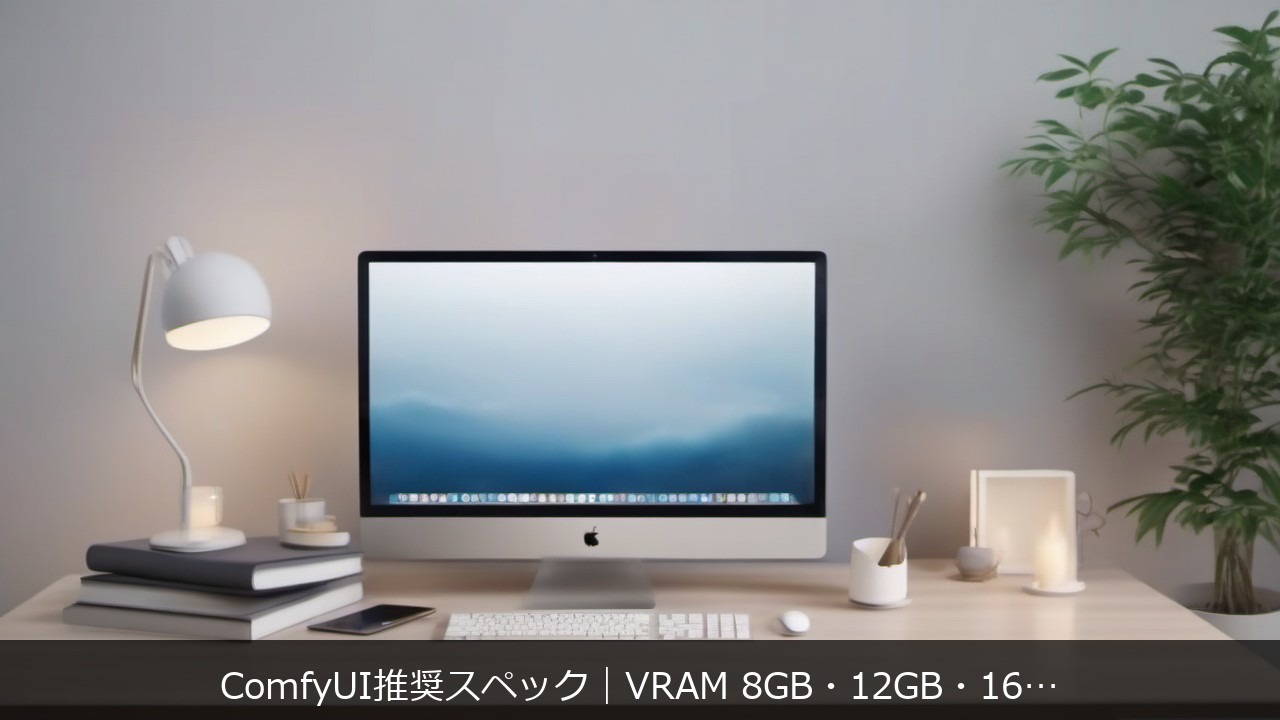 ComfyUI推奨スペック｜VRAM 8GB・12GB・16GBで何ができるか実測解説 アイキャッチ