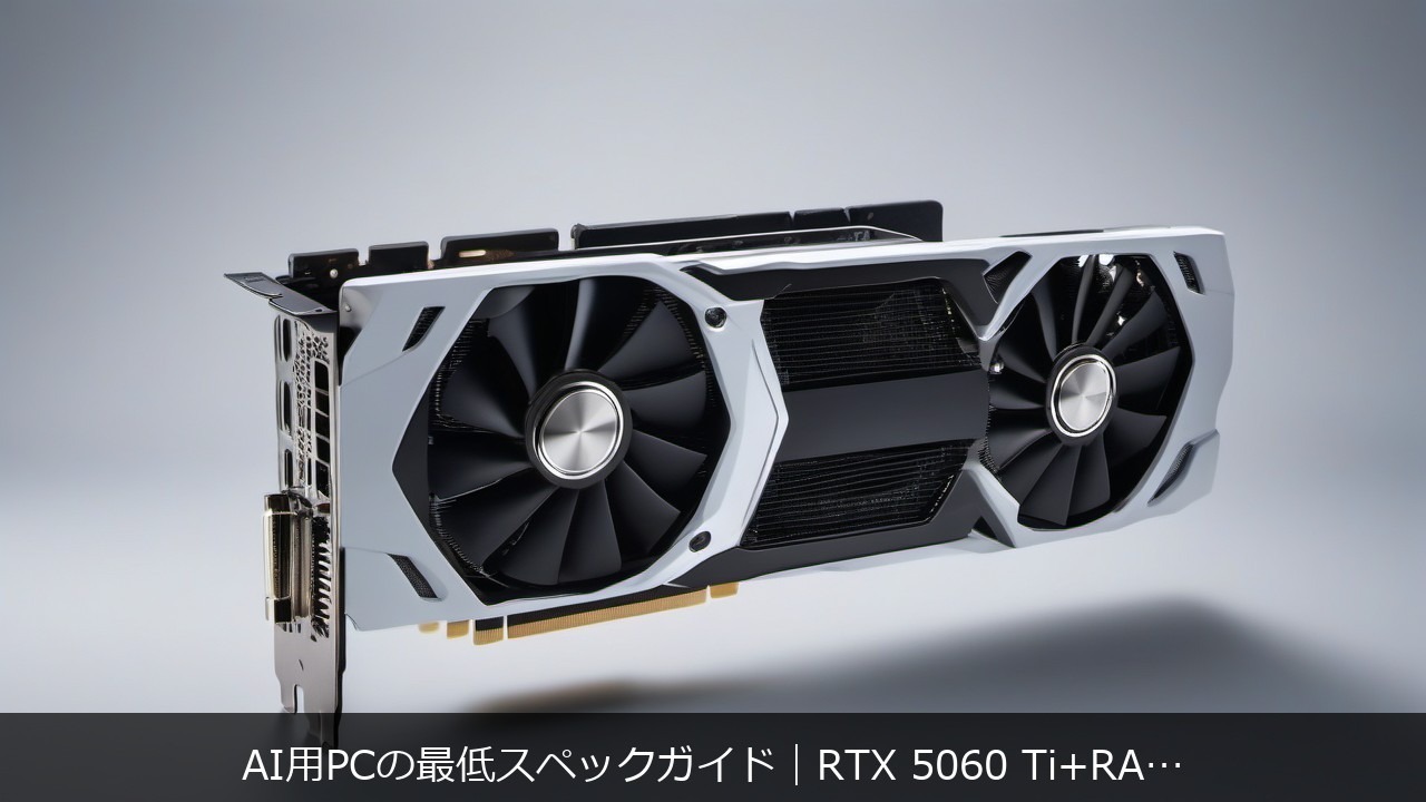 AI用PCの最低スペックガイド｜RTX 5060 Ti+RAM 32GBで始めるローカルAI環境 アイキャッチ