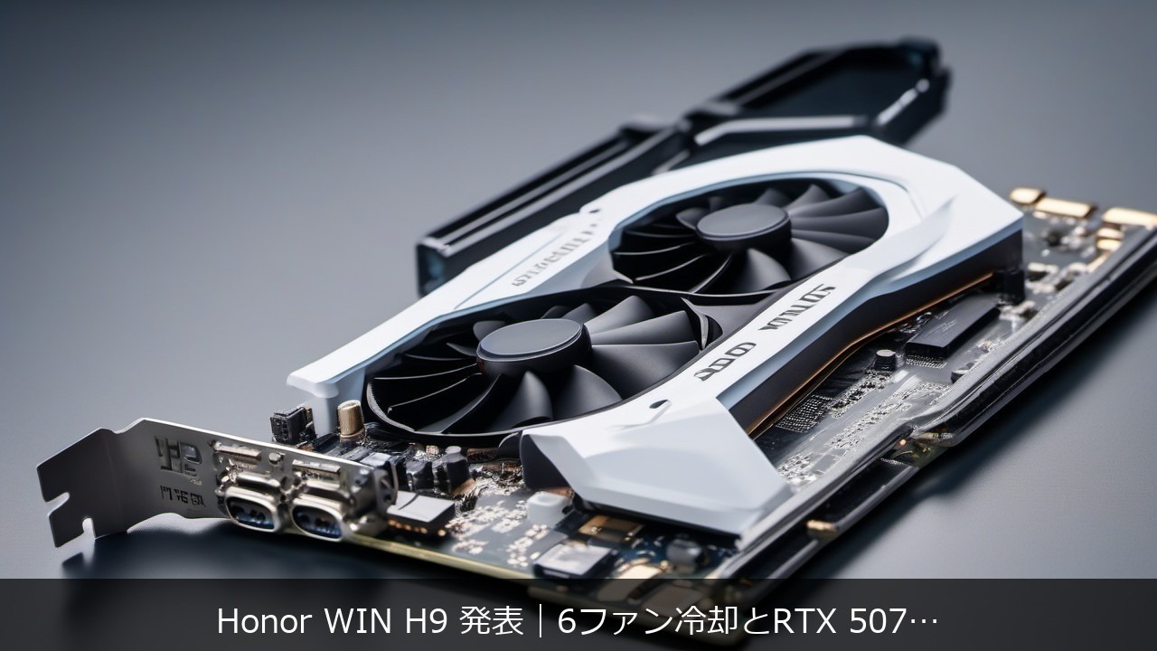 Honor WIN H9 発表｜6ファン冷却とRTX 5070 Ti Laptop搭載がAIノートPCに何をもたらすか アイキャッチ