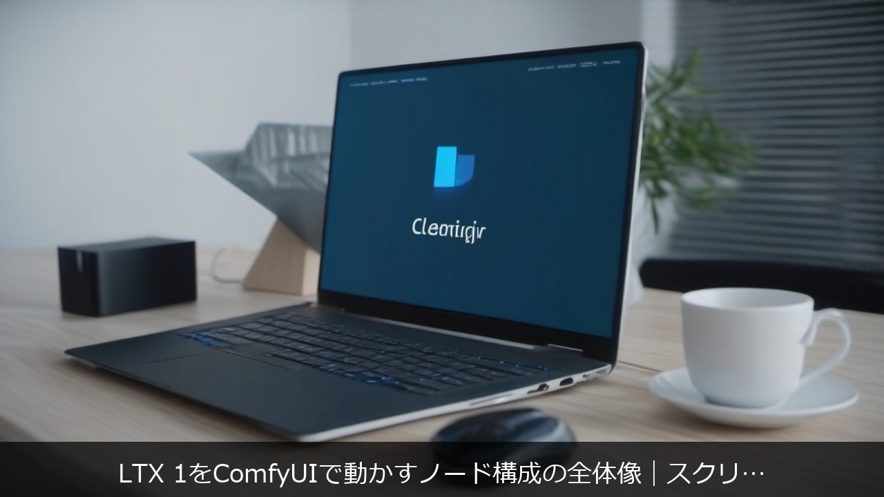 LTX 1をComfyUIで動かすノード構成に関する記事のアイキャッチ画像 - LTX 1をComfyUIで動かすノード構成の全体像｜スクリーンショットで見る基本ワークフロー