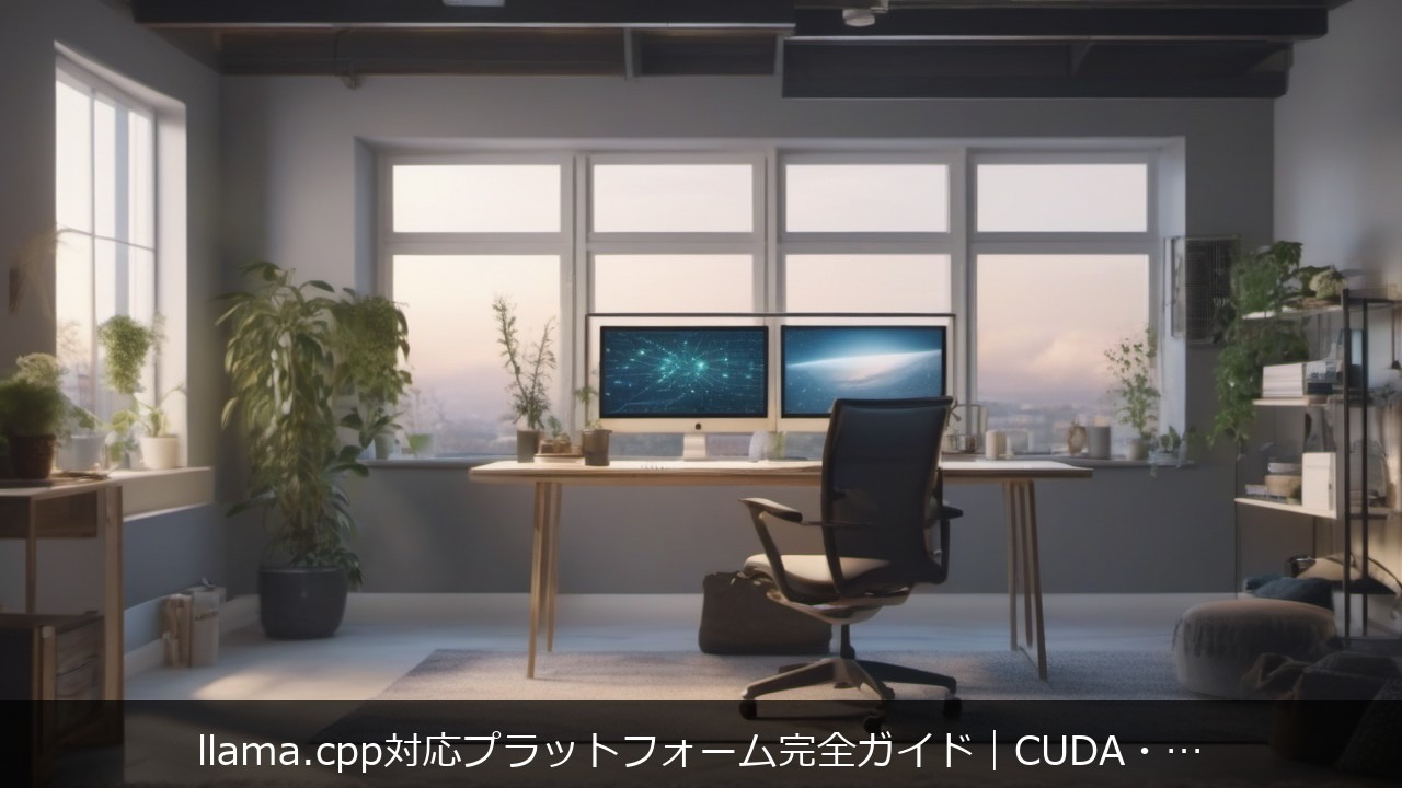 llama.cpp対応プラットフォーム完全ガイド アイキャッチ