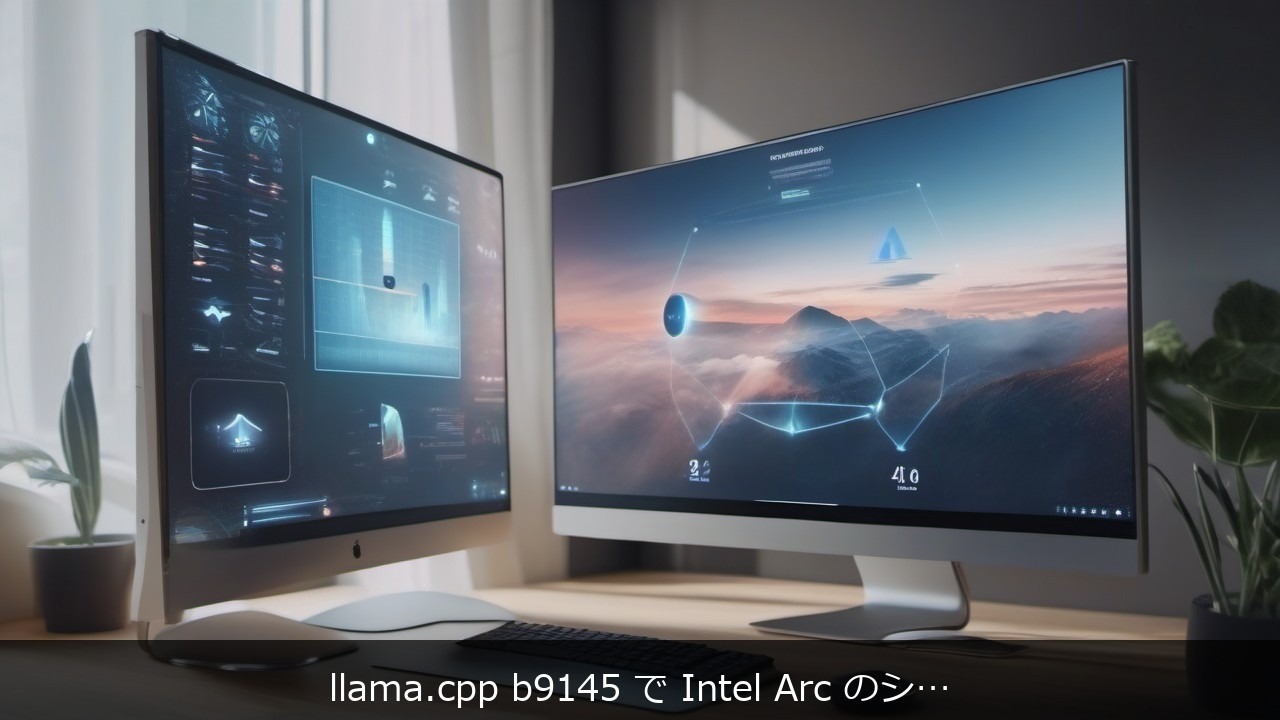 llama.cpp b9145 で Intel Arc のシステムRAM枯渇を解消 アイキャッチ