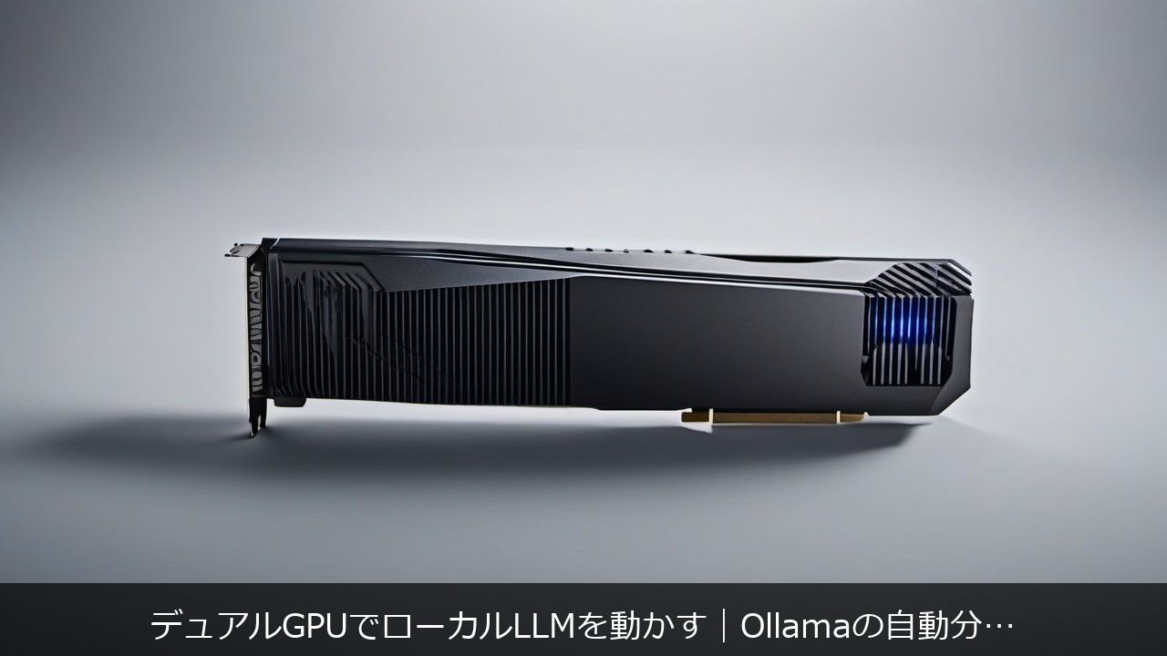 デュアルGPU（RTX 5080 + RTX 5060 Ti）でOllamaのLLMを自動分散させた実測結果