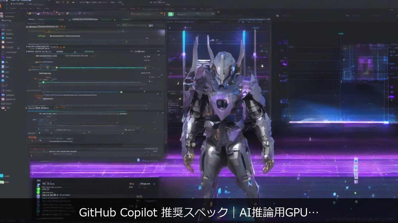 GitHub Copilot 推奨スペック｜AI推論用GPUは通常不要・効くRAMと固有に関する記事のアイキャッチ画像 - GitHub Copilot 推奨スペック｜AI推論用GPUは通常不要・効くRAMと固有の注意点