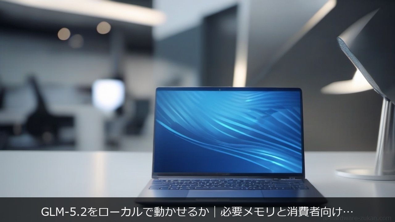 GLM-5.2をローカルで動かせるか｜必要メモリと消費者向け単体マシンの限界 アイキャッチ