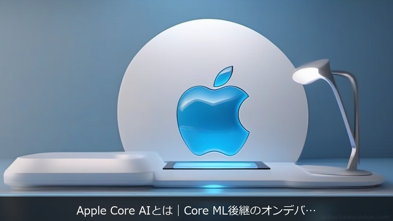 Apple Core AIとMLX・ANEのオンデバイス推論を解説する記事のアイキャッチ画像 - Apple Core AIとは｜Core MLとは別に登場したオンデバイス推論基盤とMLX・ANEの関係