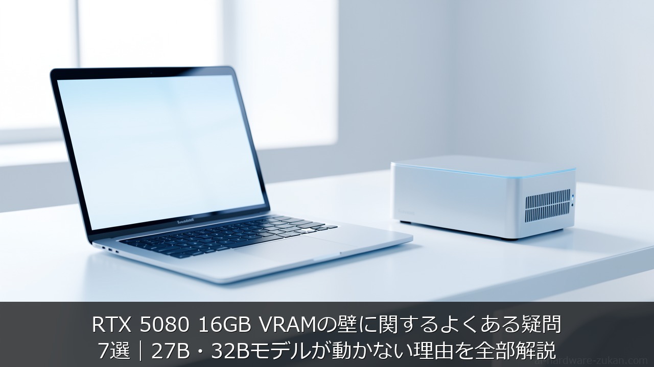RTX 5080 16GB VRAMの壁に関するよくある疑問7選をテーマにしたアイキャッチ画像