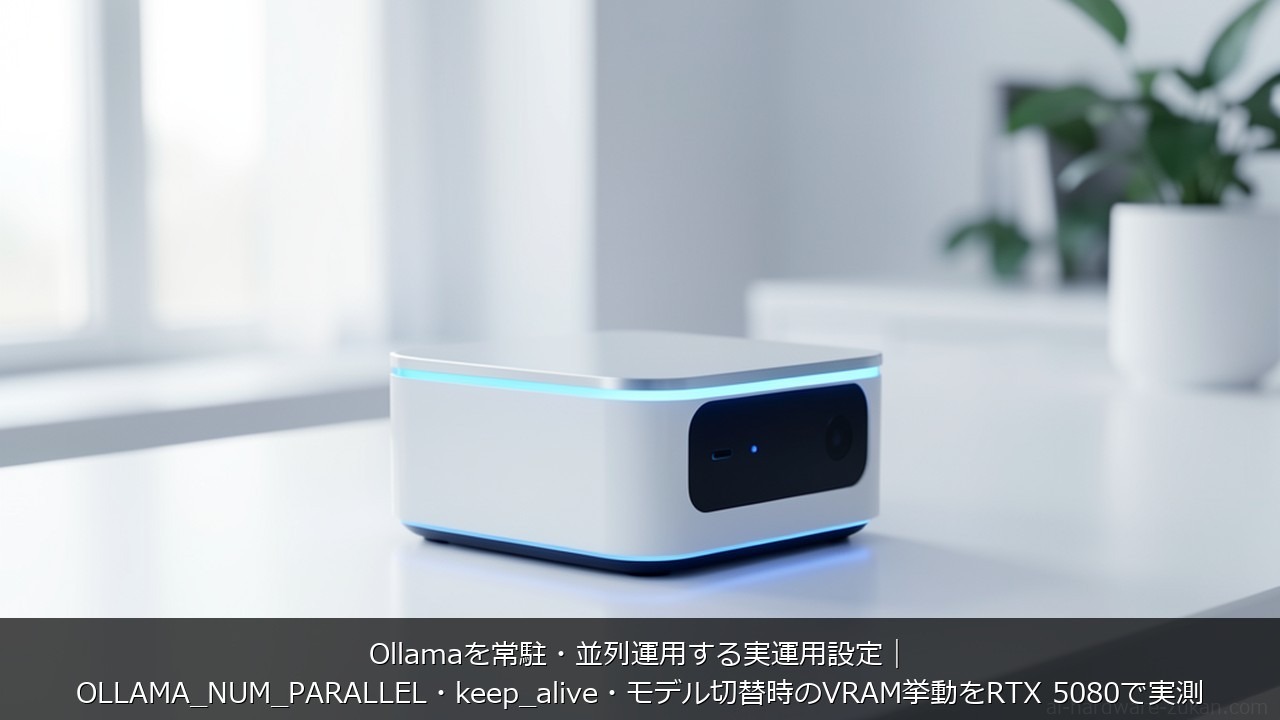 Ollamaを常駐・並列運用する実運用設定｜OLLAMA_NUM_PARALLEL・keep_ali のアイキャッチ画像