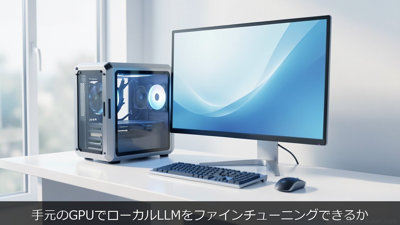手元に関する記事のアイキャッチ画像 - 手元のGPUでローカルLLMをファインチューニングできるか