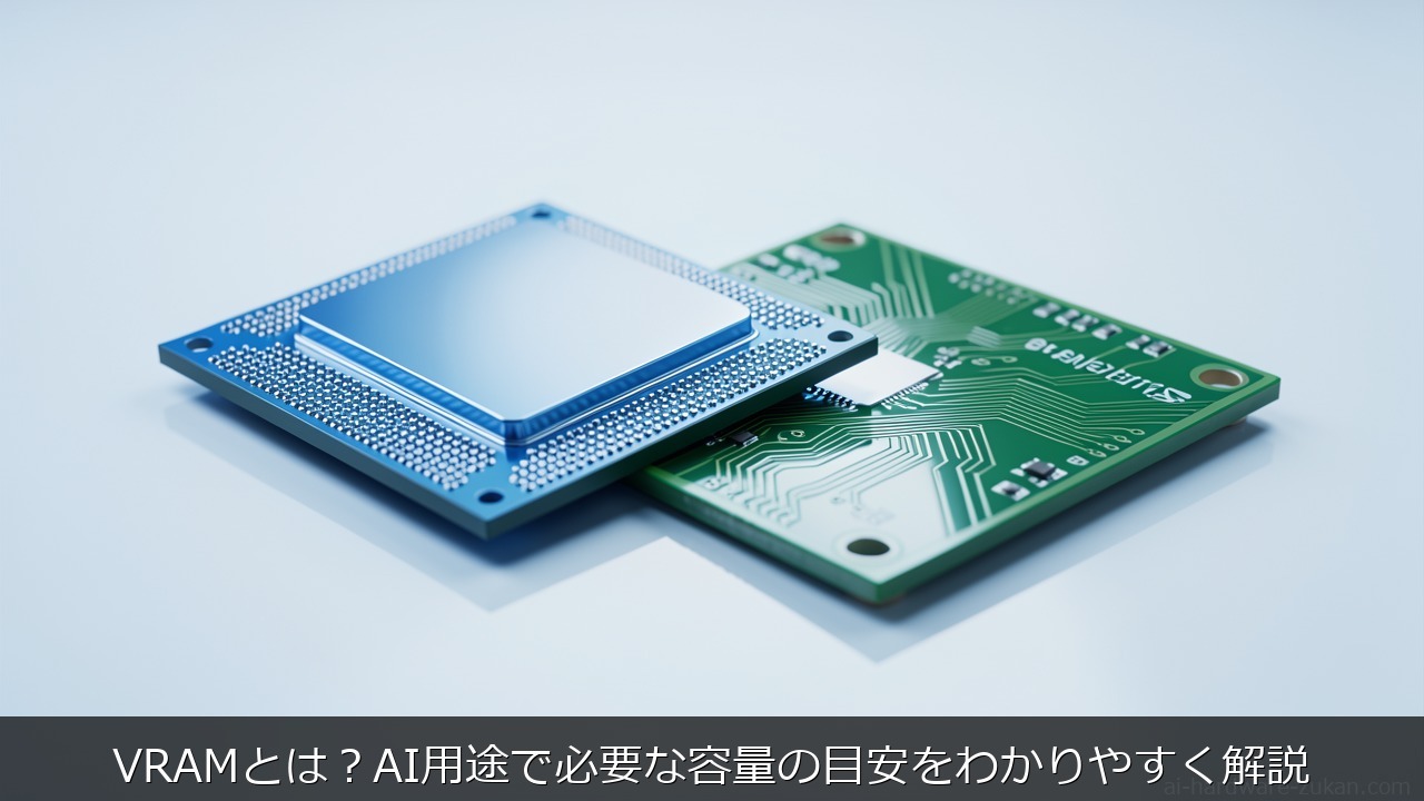 VRAMとは？AI用途で必要な容量の目安をわかりやすく解説をテーマにしたアイキャッチ画像