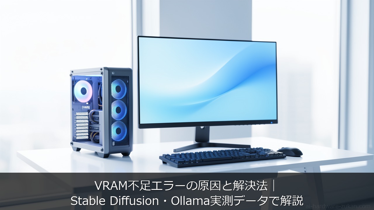 VRAM不足エラーの原因と解決法をテーマにしたアイキャッチ画像