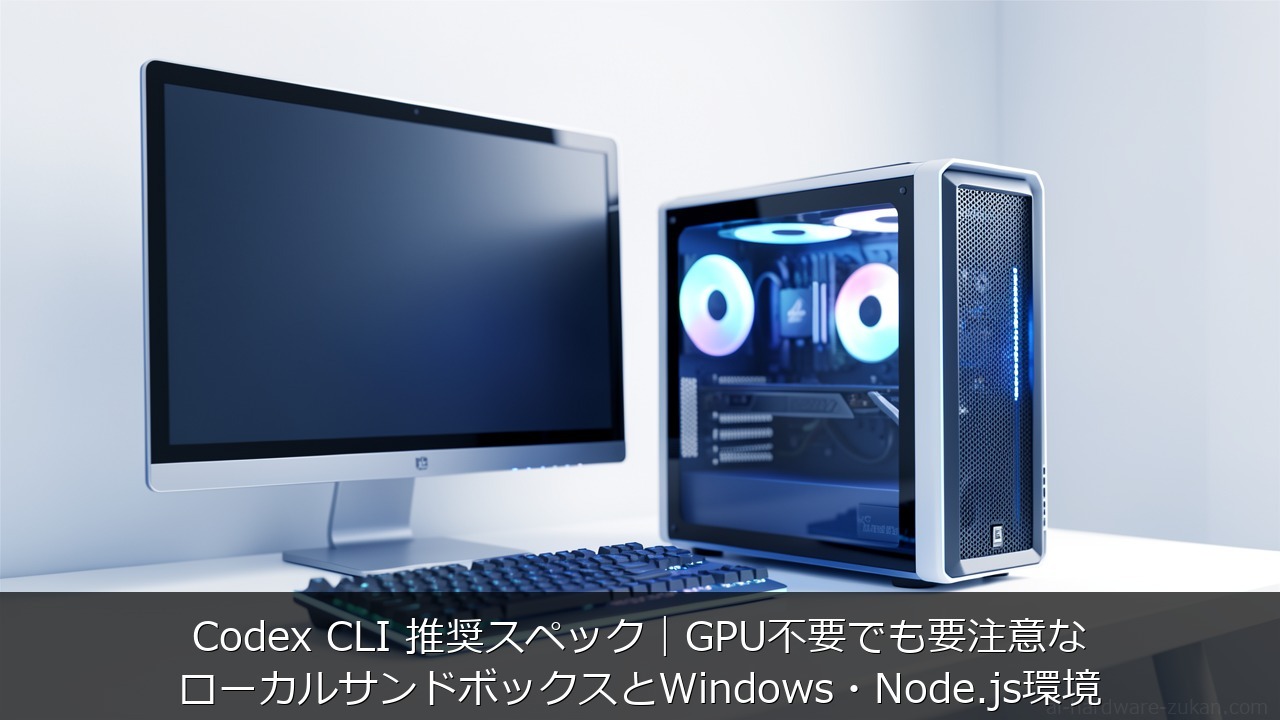 Codex CLI 推奨スペックをテーマにしたアイキャッチ画像