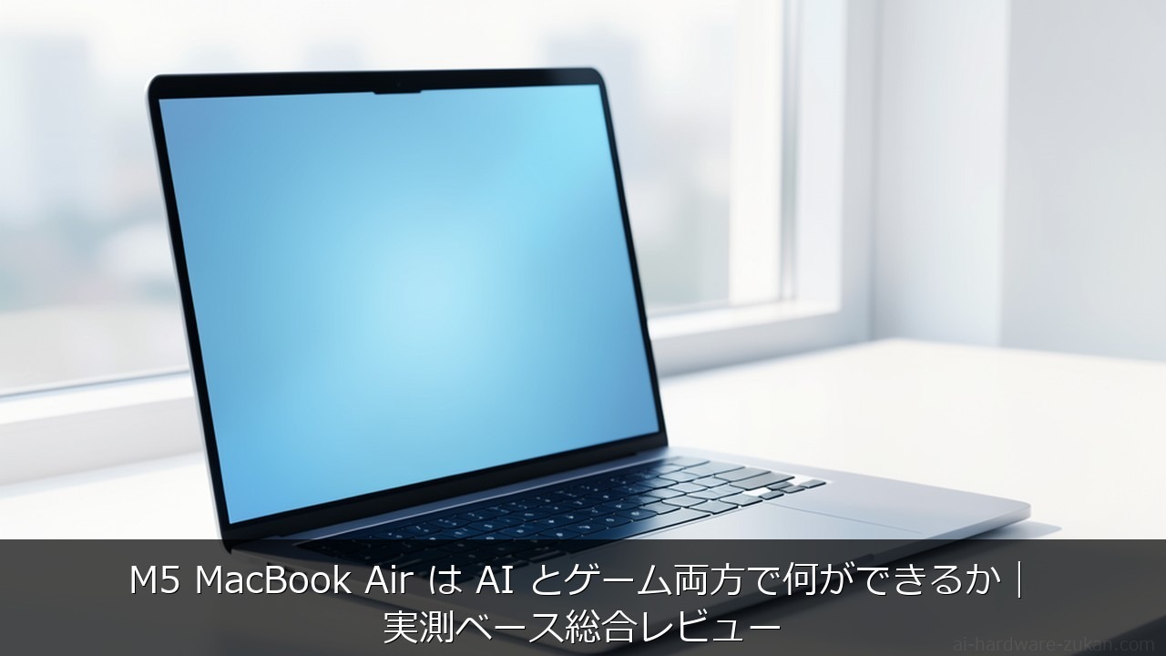 M5 MacBook Air は AI とゲーム両方で何ができるか｜実測ベース総合レビュー のアイキャッチ画像
