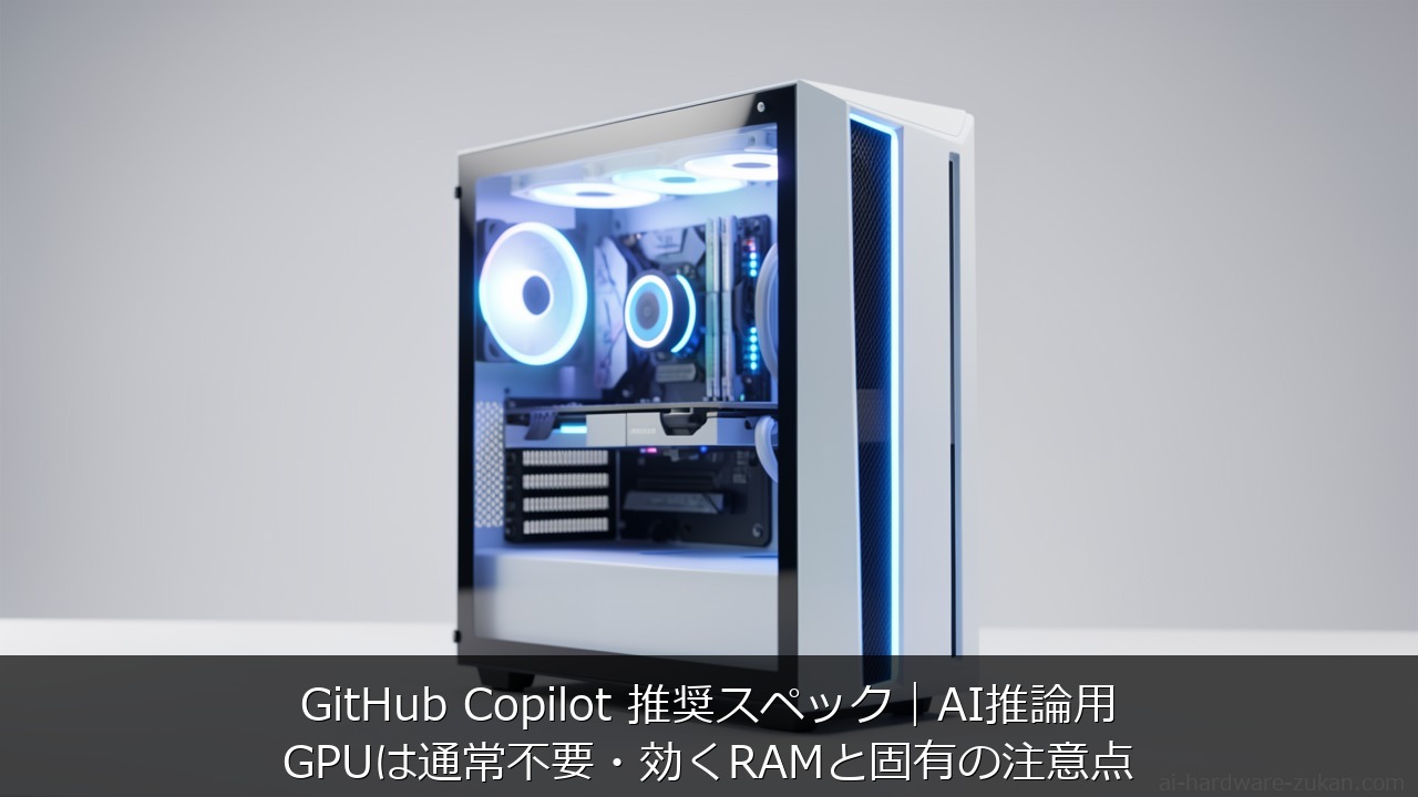 GitHub Copilot 推奨スペックをテーマにしたアイキャッチ画像