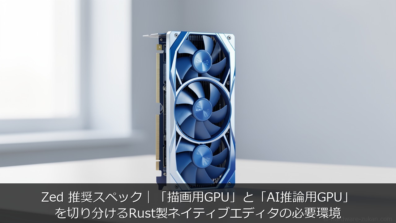 Zed 推奨スペックをテーマにしたアイキャッチ画像