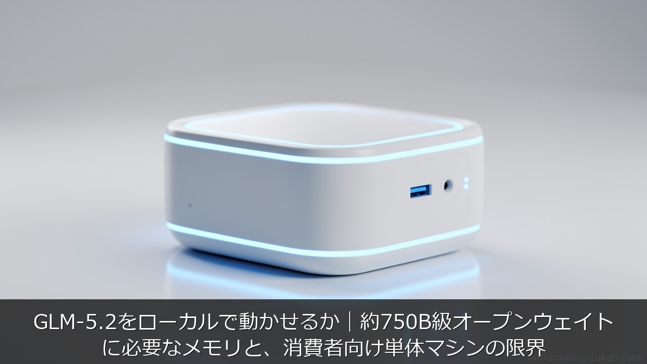 GLM-5.2をローカルで動かせるかをテーマにしたアイキャッチ画像