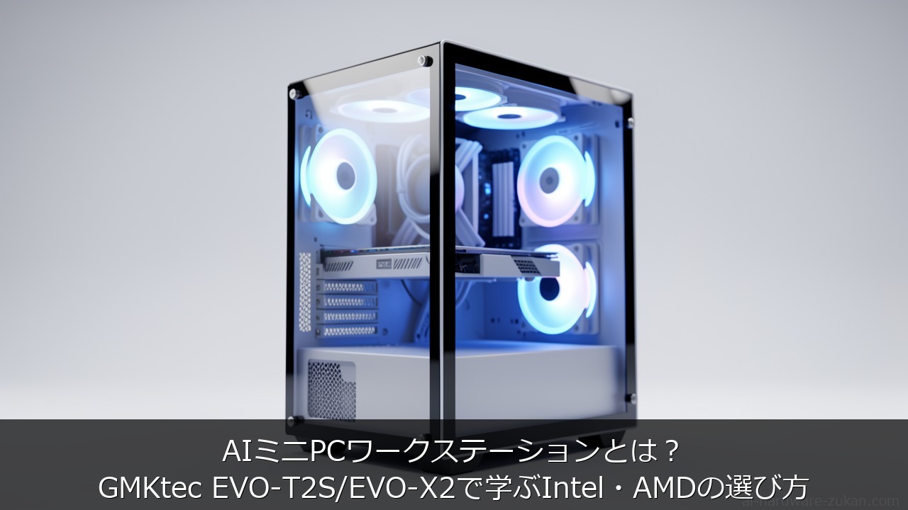 AIミニPCワークステーションとは？GMKtec EVO-T2S/EVO-X2で学ぶInをテーマにしたアイキャッチ画像