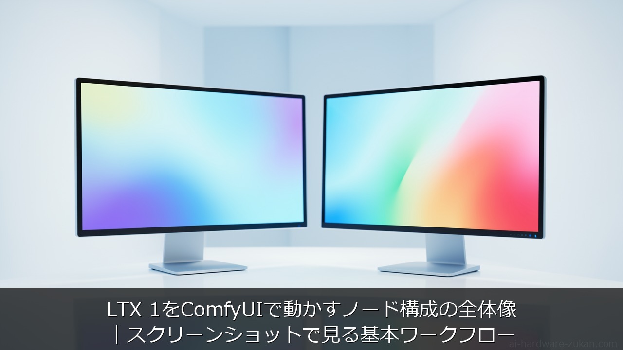 LTX 1をComfyUIで動かすノード構成の全体像をテーマにしたアイキャッチ画像