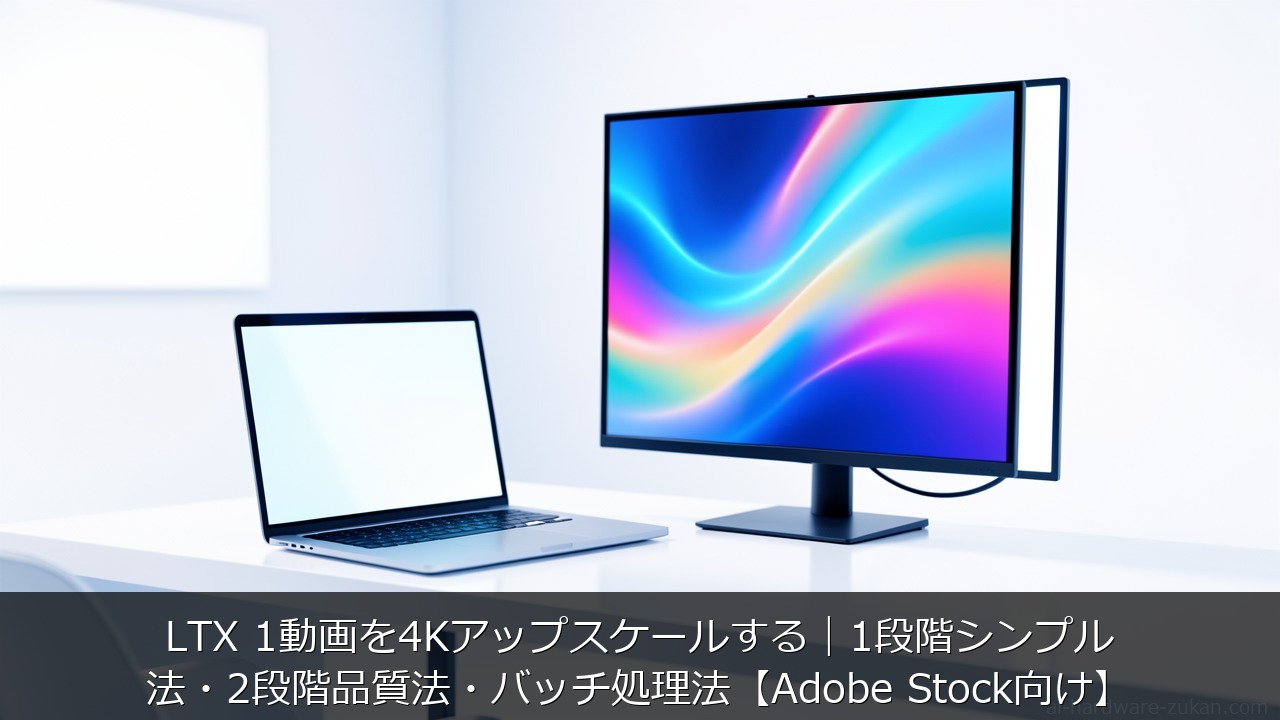 LTX 1動画を4Kアップスケールするをテーマにしたアイキャッチ画像