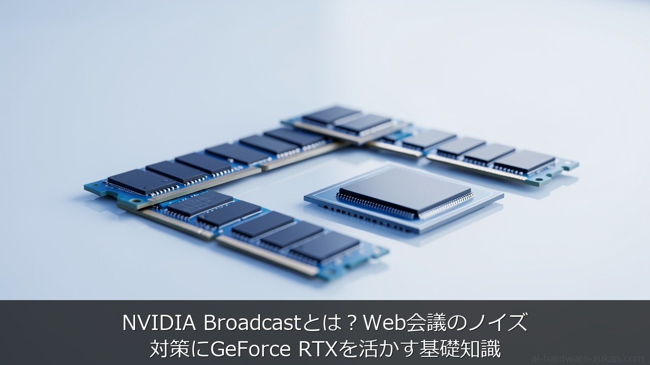 NVIDIA Broadcastとは？Web会議のノイズ対策にGeForce RTXを活をテーマにしたアイキャッチ画像