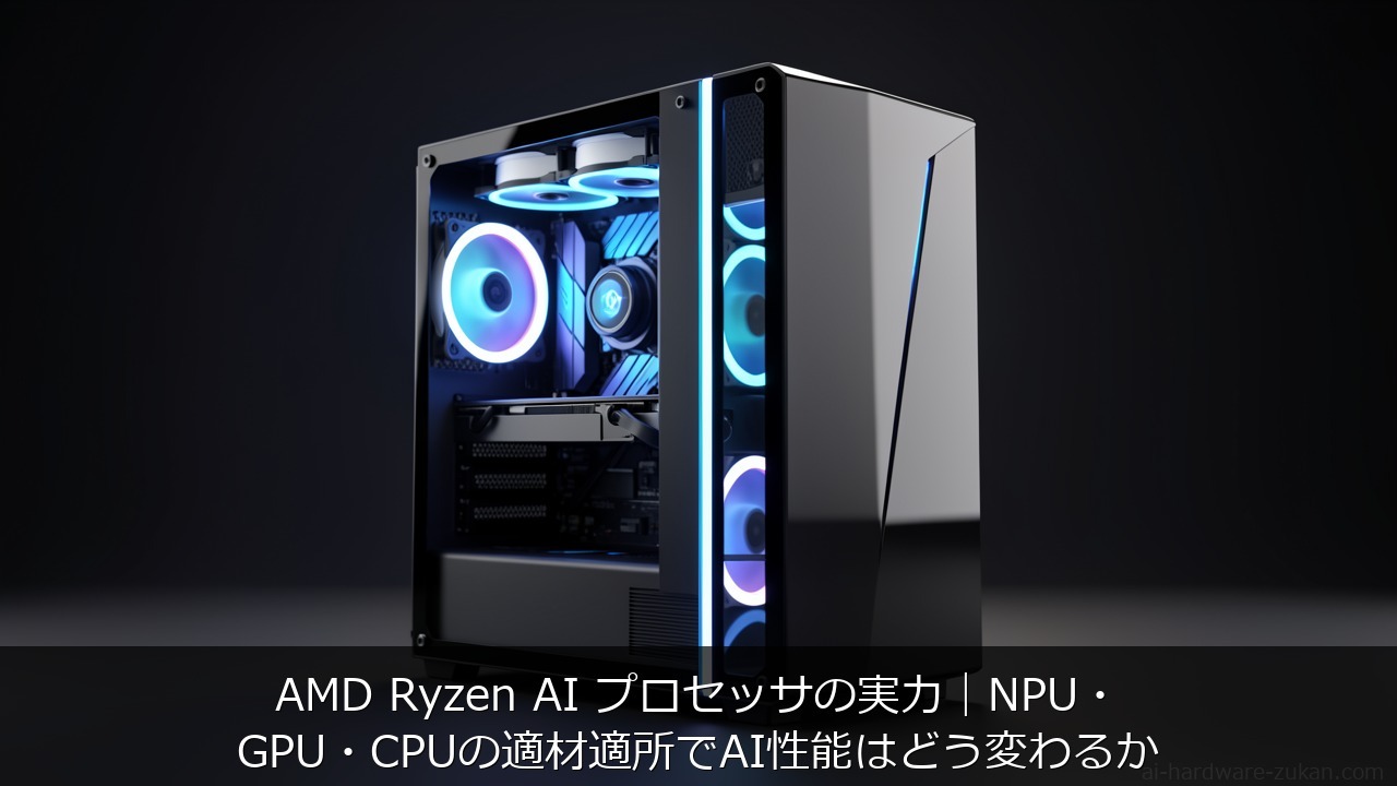 AMD Ryzen AI プロセッサの実力をテーマにしたアイキャッチ画像