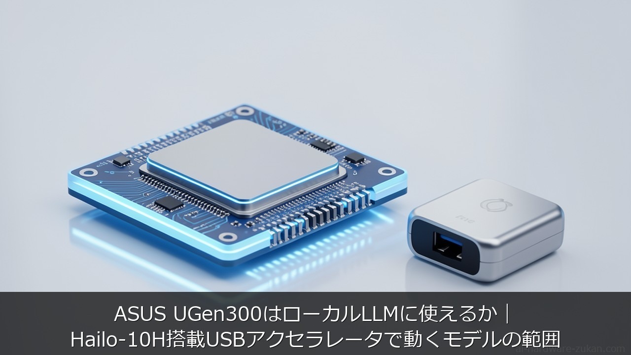 ASUS UGen300はローカルLLMに使えるか｜Hailo-10H搭載USBアクセラレータで動くモデルに関する記事のアイキャッチ画像 - ASUS UGen300はローカルLLMに使えるか