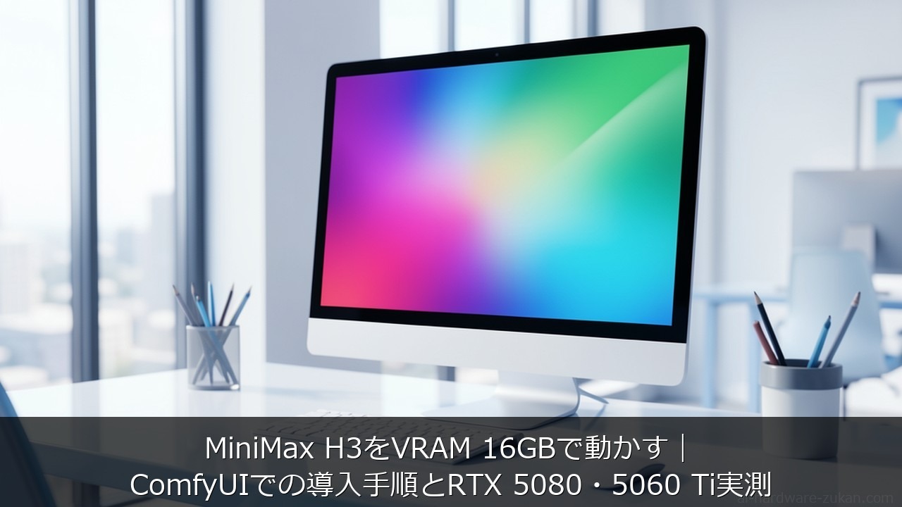 MiniMax H3をVRAM 16GBのRTX 5080・5060 Tiで動かした実測記事のアイキャッチ画像