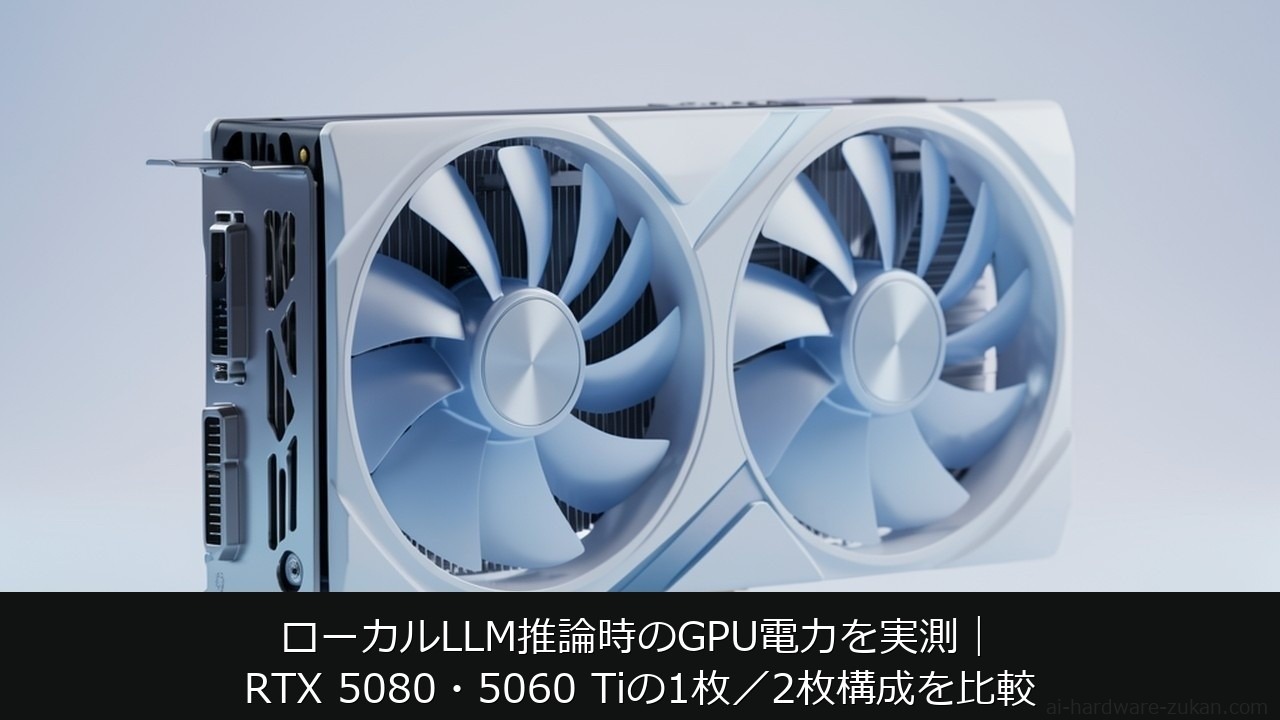 RTX 5080とRTX 5060 TiでローカルLLM推論時のGPU電力を実測した結果