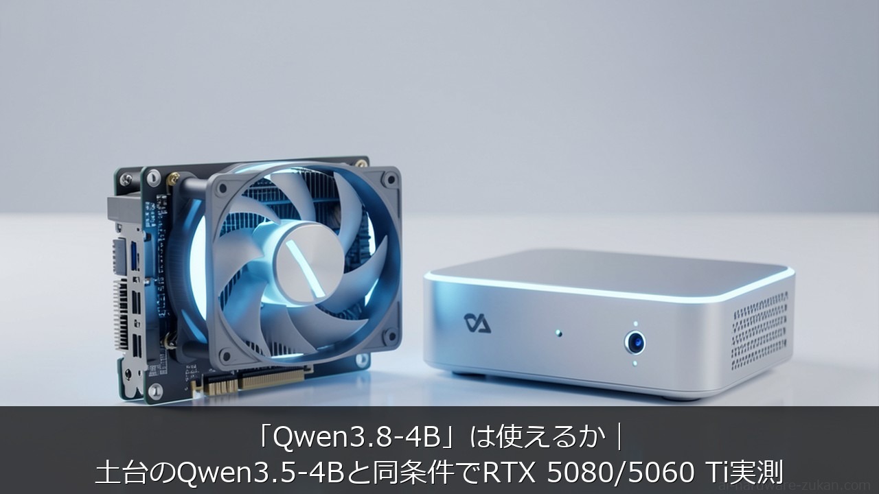 Qwen3.8-4Bに関する記事のアイキャッチ画像 - 「Qwen3.8-4B」は使えるか
