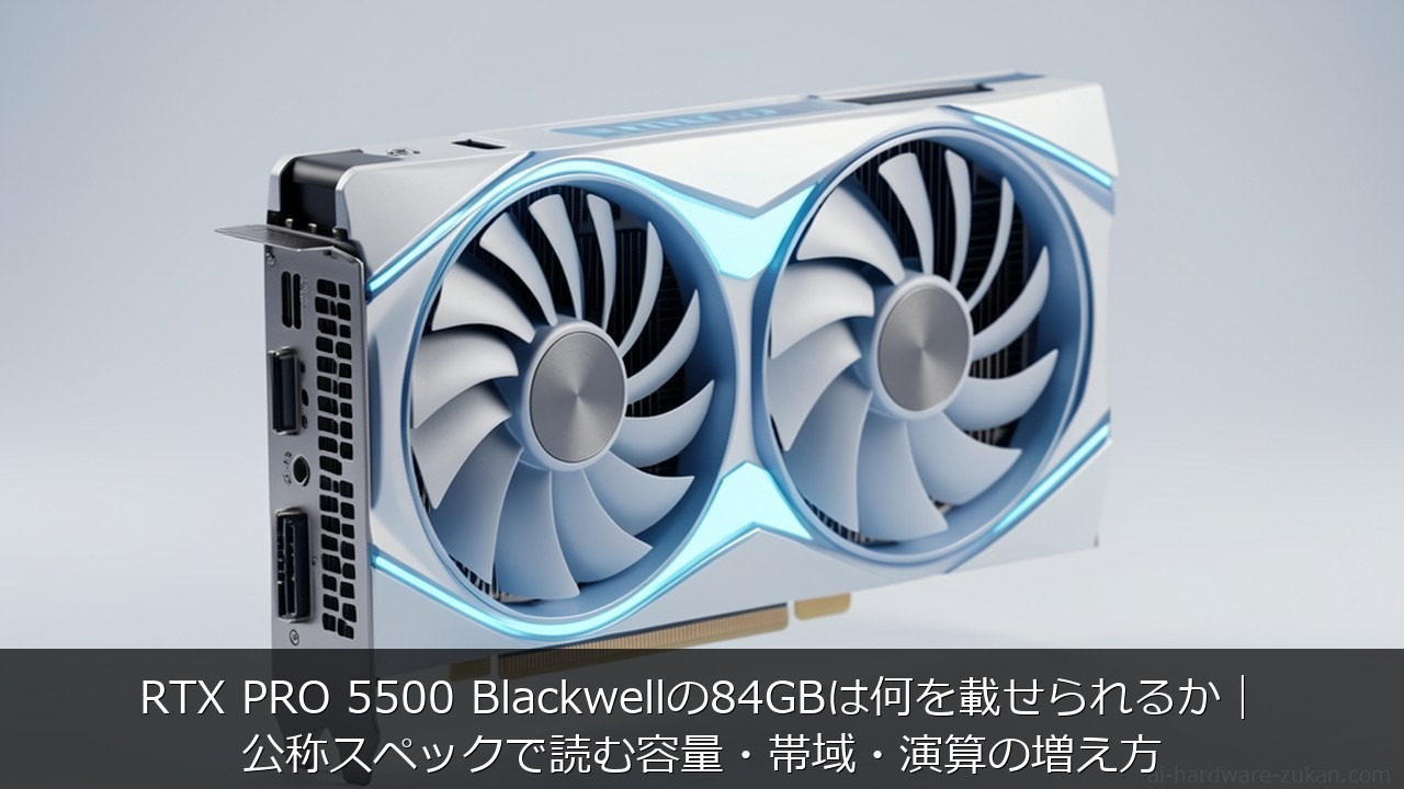 RTX PRO 5500に関する記事のアイキャッチ画像 - RTX PRO 5500 Blackwellの84GBは何を載せられるか