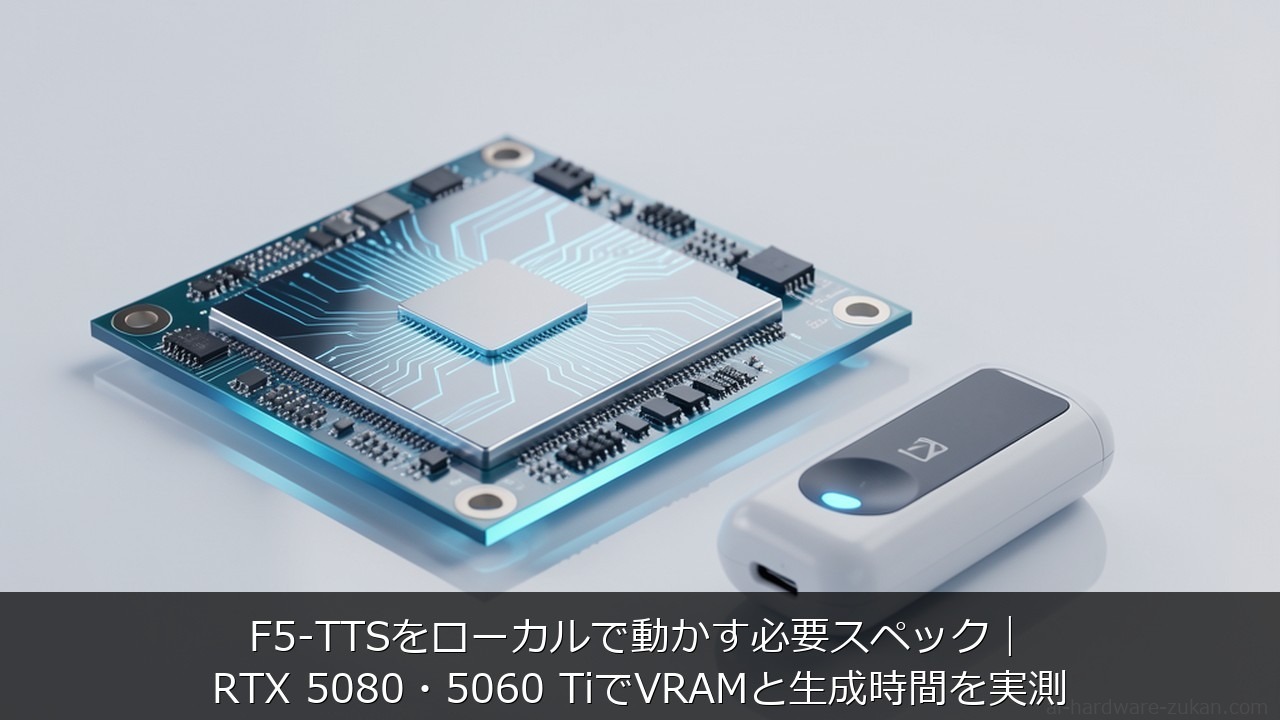 F5-TTS 必要スペックに関する記事のアイキャッチ画像 - F5-TTSをローカルで動かす必要スペック