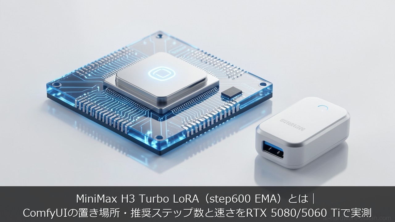 MiniMax H3 Turbo LoRAに関する記事のアイキャッチ画像 - MiniMax H3 Turbo LoRA（step600 EMA）とは