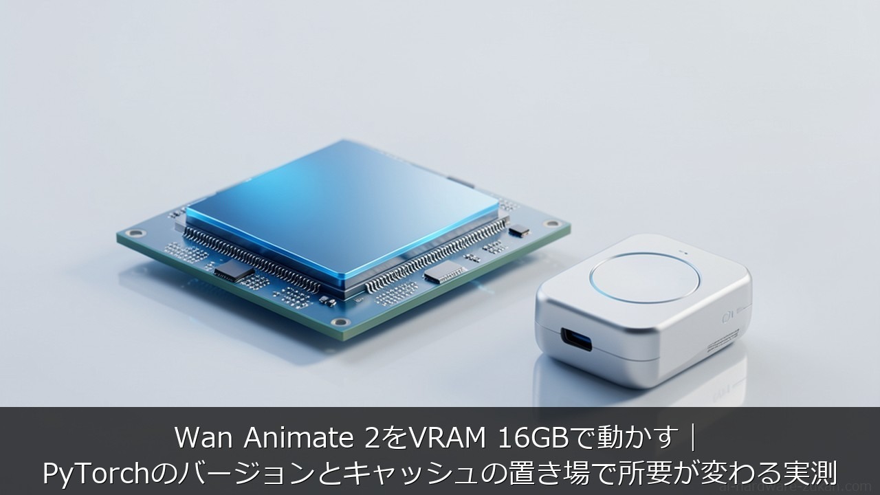 Wan Animate 2に関する記事のアイキャッチ画像 - Wan Animate 2をVRAM 16GBで動かす